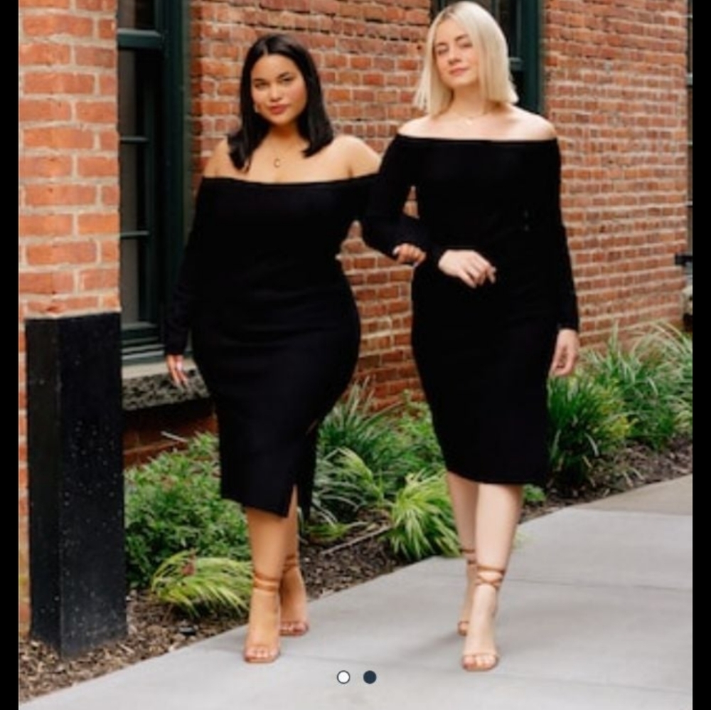 Abercrombie and Fitch Off the Shoulder Midi Dress